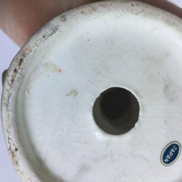 Boy with Duck and Umbrella Figurine Japan Lefton ? - Picture 6 of 7